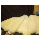 LLB Genuine Sheepskin Area Rug Wool Rug Fur Carpet Fluffy Shaggy Fur Rug for Living Room Kids Bedroom Real Sheepskin Throw Lambskin Rugs Sofa Mat Chair Seat Covers (Ivory White, 2 x 6 ft Sheepskin) - 