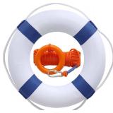 Lifebuoy Set 20Inch Life Preserver Ring and Water Floating Lifesaving Rope 98.7FT,Swim Foam Buoy,Swimming Pool Safety Throwing Ring with Perimeter Rope,Throwable Flotation Device - Retail: $36