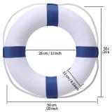 Lifebuoy Set 20Inch Life Preserver Ring and Water Floating Lifesaving Rope 98.7FT,Swim Foam Buoy,Swimming Pool Safety Throwing Ring with Perimeter Rope,Throwable Flotation Device - Retail: $36