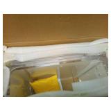 solaround Clear Acrylic End Table 2-Tier Bedside nightstand for Living Room Bedroom Home Decor (Clear Double) - Retail: $150