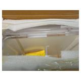 solaround Clear Acrylic End Table 2-Tier Bedside nightstand for Living Room Bedroom Home Decor (Clear Double) - Retail: $150