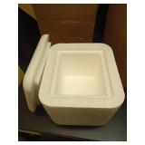 Robin II EPS Foam Cooler (Outside Dimensions: 9â x 8â x 7.5â) with Shipping Box - 3 Pack, Protective, Thermal, Insulated, Biodegradable, Recyclable, Shipping/Storage - Retail: $45