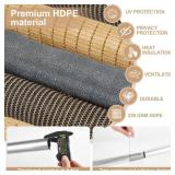 Luodiiyin Outdoor Roller Shade for Patio Shades Roll up Outdoor Blinds Cordless Privacy Screen 106