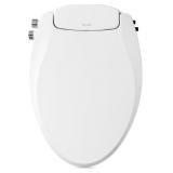 Brondell Bidet Toilet Seat, Non-Electric Swash Ecoseat, Fits Elongated Toilets, White - Dual Temperature, Dual Nozzle System - Bidet with Easy Installation - Retail: $120