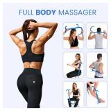 Ranarose Deep Tissue Back & Neck Massager - Back Massager Stick for Pain Relief, Muscle Knot Remover, Trigger Point Massage Tool for Full Body, Shoulders, Legs - Pressure Point Massage Tool (Black) - 