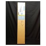 Lotus & Windoware Cordless 2  Faux Wood Room Darkening Horizontal Blind  34.5  W x 48  L  Bright White  Smooth - Retail: $79