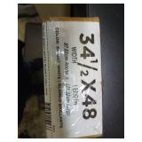 Lotus & Windoware Cordless 2  Faux Wood Room Darkening Horizontal Blind  34.5  W x 48  L  Bright White  Smooth - Retail: $79