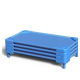 NOUJULOUN Daycare Cots,Stackable Preschool Cot for Kids (4 Packs,Sky Blue,Toddler) - Retail: $110