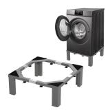 Zsytbyyds 1200LB Heavy-Duty Stainless Steel Laundry Pedestal | Universal Riser for Front Load Washer & Dryer | Anti-Vibration Design, Tool-Free Install(Grey) - Retail: $106