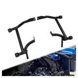 HCmotorku Saddle Bag Guards Crash Bars Fit for Harley Touring Road King FLHR Street Glide FLHX Road Glide FLTRX Electra Glide FLHT CVO Limited 2009â2025, 4PC Decorative Black Wheel - Retail: $149