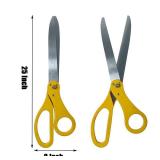 Grand Opening Gold Ribbon Cutting Ceremony Kit - 25\" Giant Scissors with gold Satin Ribbon, Banner, Balloons,Bows and More Supplies Grand Opening Decorations for Business - Retail: $58