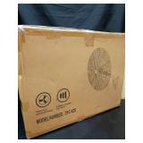 Bestronair Wall Mount Fan Oscillating, Industrial Heavy Duty Metal 3 Speed Fan, 20 Inch High Velocity Adjustable Tilt, Use for Garage, Shop, Warehouse, Patio, Factory and Homes - Retail: $85