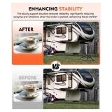 Lupar Heavy Duty 5th Wheel Tripod Stabilizer, Patented Design King Pin RV Tripod Stabilizer Adjustable from 34\" to 59\" for Easy Storage - Retail: $90