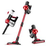 C702 Cordless Vacuum Cleaner Rechargeable with 2200mAh Detachable Battery, 18000Pa Cyclone Vacuum with HEPA Filter, Lightweight Portable Handheld Stick Vacuum for Hard Floor Car Cleaning - Retail: $10