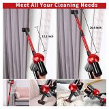 C702 Cordless Vacuum Cleaner Rechargeable with 2200mAh Detachable Battery, 18000Pa Cyclone Vacuum with HEPA Filter, Lightweight Portable Handheld Stick Vacuum for Hard Floor Car Cleaning - Retail: $10