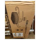 Modern Fandelier Ceiling Fans with Light and Remote APP Control, Crystal Chandelier Fan | Retractable Invisible Blades Quiet DC Motor Dimmable LED Light for Bedroom, Living Room, 42\" Silver - Retail: