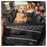 MIXJOY Dog Car Seat for Large Medium Dogs, Back Seat Extender for Pets, Waterproof Pet Carseat for Medium Sized Dog, Hammock for Pet, with Storage Pocket for Cars/SUV/Truck(L-28 * 22 * 20.5in) - Retai