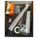 RTOBWEYE 12 Inch Shower Faucet Set Ceiling Mount, High Pressure Rainfall Shower System, Square Rain Shower Spray Combo Luxury Shower Fixtures Matte Black - Retail: $100