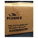 FLYBIRD Foldable Weight Bench with Resistance Bands, 8 Backrests Fast Adjustable FID for Home Gym Full Body Workout, Easy to Storage for Small Apartment - Retail: $110