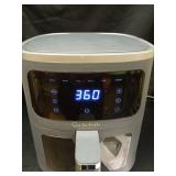 Sur La Table Compact 3.8 Quart Air Fryer - Digital LED Touchscreen Display with 8-Presets, Air Fry, Bake, Roast, Broil, and Reheat, 1500W - Retail: $50