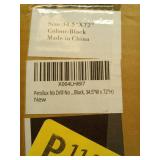 Persilux No Drill No Tools Blackout Roller Shades Cordless Blinds for Windows, Free-Stop Window Blinds for Home, UV Protection Thermal Insulated Window Shades for Indoor Windows (Black, 34.5\"W x 72\"