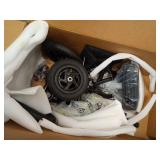 Fvzzin All Terrain Knee Scooter for Adults, Foldable Rolling Knee Scooter with DIY Stickers & Shock Absorber, Steerable Knee Walker for Broken Foot, Ankle Injuries & Surgery, Better Crutch Alternative