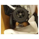 Fvzzin All Terrain Knee Scooter for Adults, Foldable Rolling Knee Scooter with DIY Stickers & Shock Absorber, Steerable Knee Walker for Broken Foot, Ankle Injuries & Surgery, Better Crutch Alternative