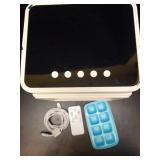 COOLECH Small Air Conditioner w/ 3 Speeds&3 Modes, Remote, 1100ML Tank Humidifier, 8-Cube Ice Tray, 120Â° Oscillating, 4 IN 1 Portable Air Conditioners, 7-Color Light, 4H Timer Desk AC Unit for Bedr