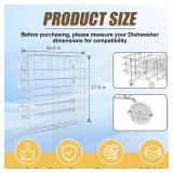 UPGRADED 304 Stainless Steel 808602302 5304535768 Dishwasher Lower Rack Replacement Compatible with Frigidaire Dishwasher Rack Parts with 154174501 Wheels Replaces 154432602 154432601 Dishwasher - Ret