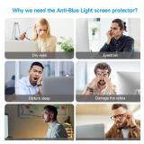 Kpyphm Blue Light Screen Protector 24 Inch - Filter with Anti-Blue, Anti-Glare and Anti-Reflection Feature for Eye Protection, High Definition Panel Hanging Type (21.3â x 13.4â, depth 0.63\"