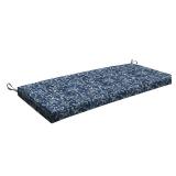Honeycomb Outdoor Essentials Bench Cushion, 44 x 18, Boheme Seat Pad for Porch Swing and Patio Furniture - Retail: $40