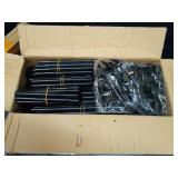 VTRIN 10 Tier Shoe Rack Tall Large Capacity 50 Pair Wide Shoe Organizer with Two Hooks Sturdy Metal Shoe Shelf for Entryway, Closet, Bedroom - Retail: $22