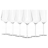 Colorsavant Colored Wine Glasses Set 6 â 16oz Hand-Blown Stemmed Clear Wine Glass, Muted Color Golbet Set,Unique Wine Gifts for Women, Birthday,Housewarming - Retail: $46