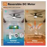 Modern Dome Light Fixture Ceiling Fan - Retail: $75