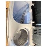 $60 Portable Twin Tub 18lbs Washing Machine with Drying Rack & Hangers
