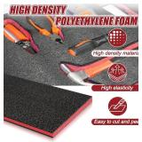 2PCS 23.5x15.7x1 Tool Box Foam Organizer High Density Inserts