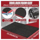 2PCS 23.5x15.7x1 Tool Box Foam Organizer High Density Inserts