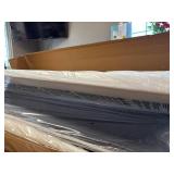 $277 Queen Upholstered Bed Frame with Tall Headboard and LED Lights