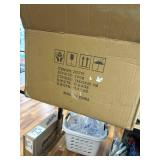 $200 C-Shape Acrylic Side Table Set of 2, 24x14x12 in