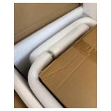 $200 C-Shape Acrylic Side Table Set of 2, 24x14x12 in