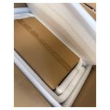 $200 C-Shape Acrylic Side Table Set of 2, 24x14x12 in