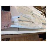 $164 Farmhouse 6-Drawer Dresser, Tall TV Stand, White & Black