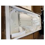 $164 Farmhouse 6-Drawer Dresser, Tall TV Stand, White & Black