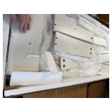 $164 Farmhouse 6-Drawer Dresser, Tall TV Stand, White & Black