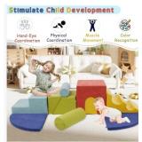 SENSWEET 10Pcs Climbing Toys and Foam Blocks - Climb & Crawl Set