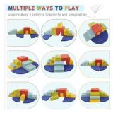 SENSWEET 10Pcs Climbing Toys and Foam Blocks - Climb & Crawl Set