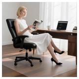 Office Chair Mat for Hardwood Floors 55x35 Clear PVC