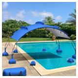 $114 Uthfy Pool Canopy 18x9 ft, UV Block, Waterproof Pop Up