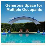 $114 Uthfy Pool Canopy 18x9 ft, UV Block, Waterproof Pop Up
