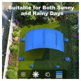 $114 Uthfy Pool Canopy 18x9 ft, UV Block, Waterproof Pop Up
